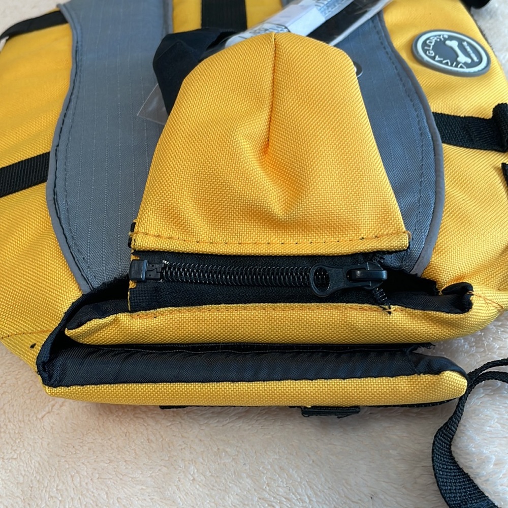 ๐HP๐ VIVAGLORY Dog Life Jacket Extra Padding Pet Safety Vest Yellow/Gray Sz S - Picture 7 of 12